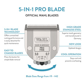 Wahl clipper blade compatibility with Arco and 5 Style Groom for flexibility