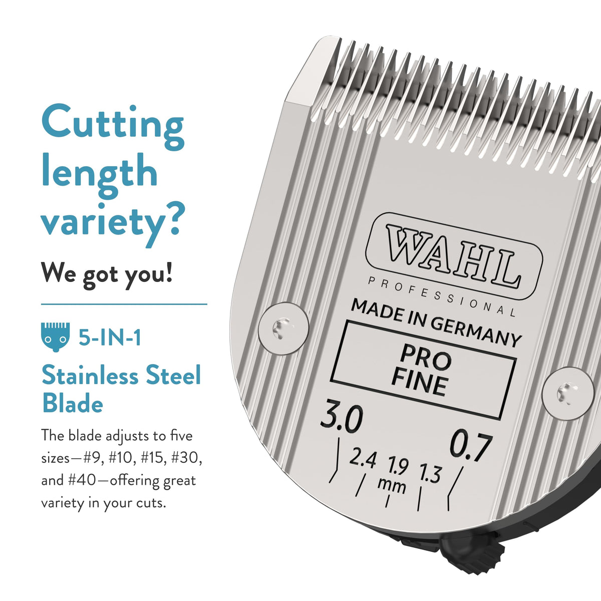 Wahl cooling technology keeps blade cool during long grooming sessions