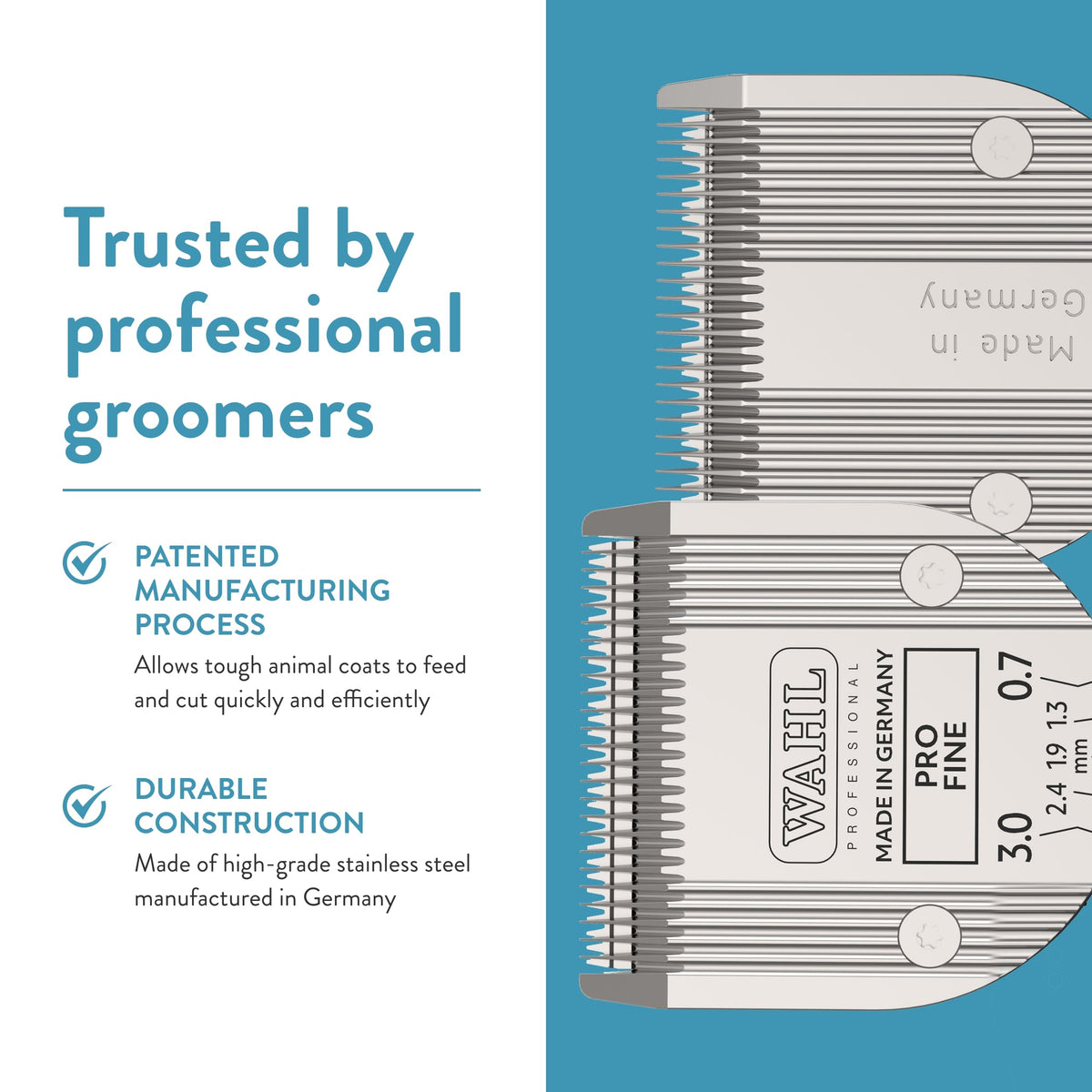 Finish work ready blade for precise detailing in grooming