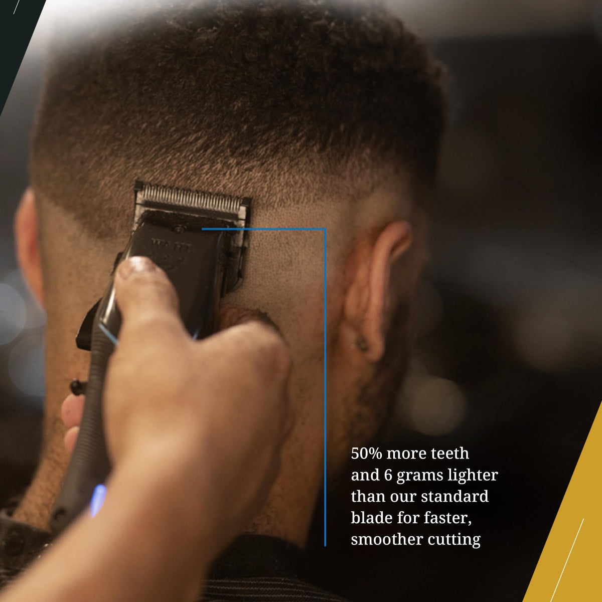 Wahl Professional F32 FadeOut blade coatings showcase PVD and DLC for lasting sharpness.