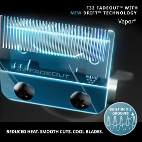 Wahl Professional F32 FadeOut blade zero-gap focuses ultra-close fades with precise alignment.
