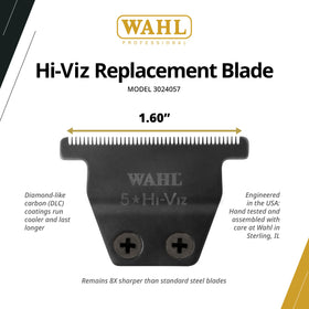 Wahl Professional HiViz blade in stainless steel for lasting reliability.