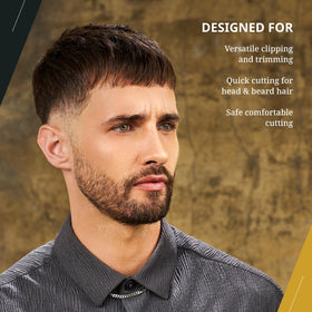 Wahl Professional Peanut Li cordless trimmer lightweight blue body for easy handling.