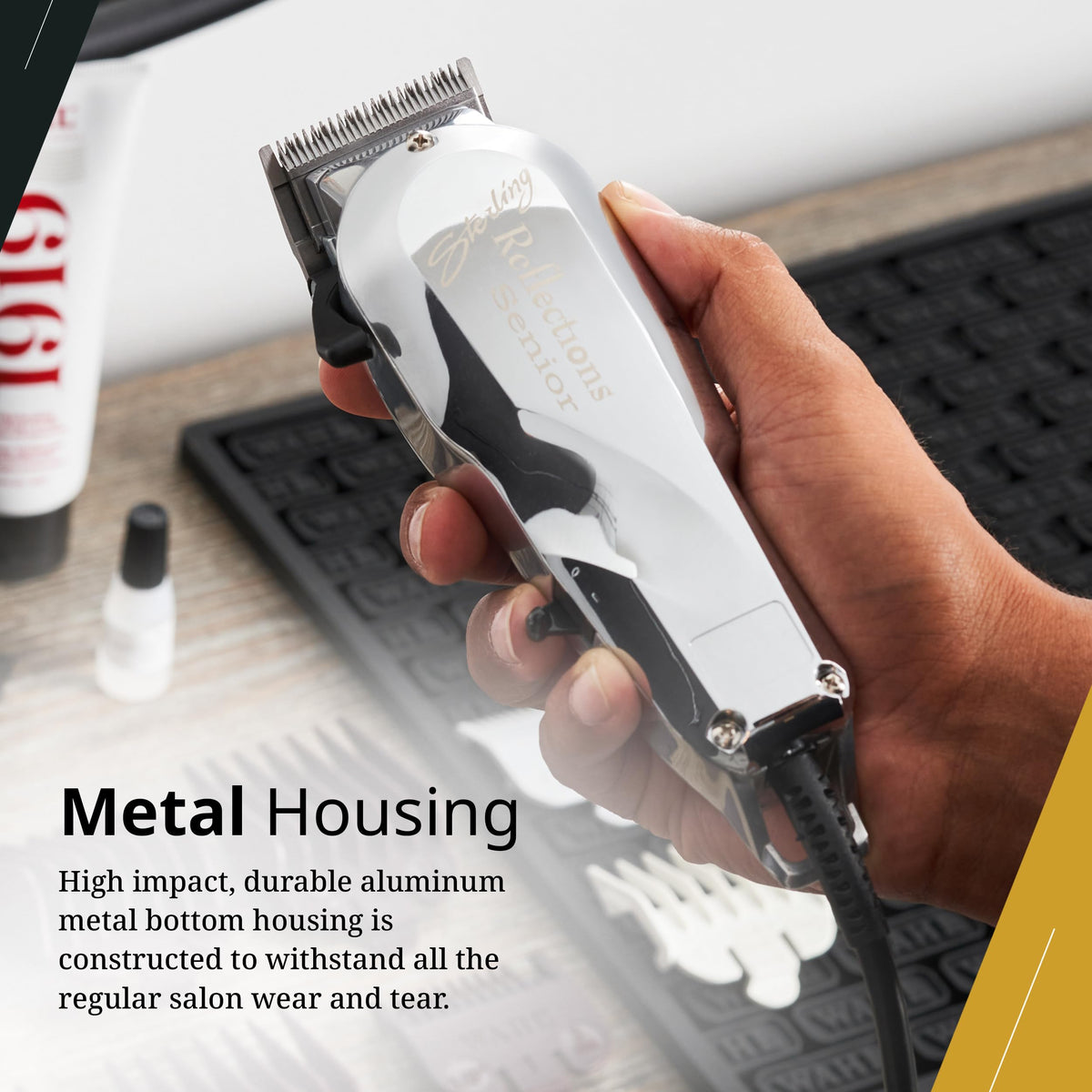 Includes eight guides for versatile length options and professional results.