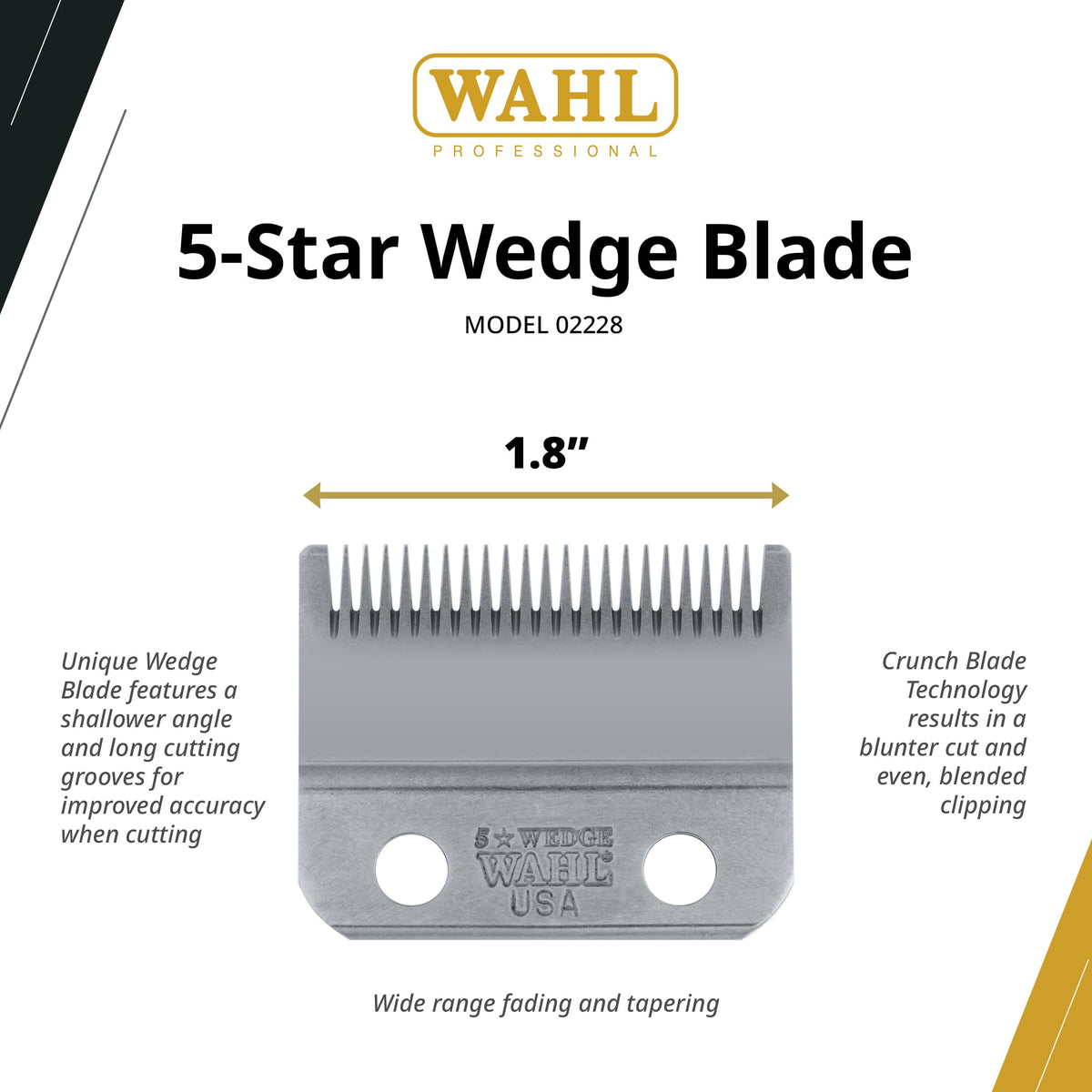 Wahl Professional wedge blade installation demonstration for quick replacement