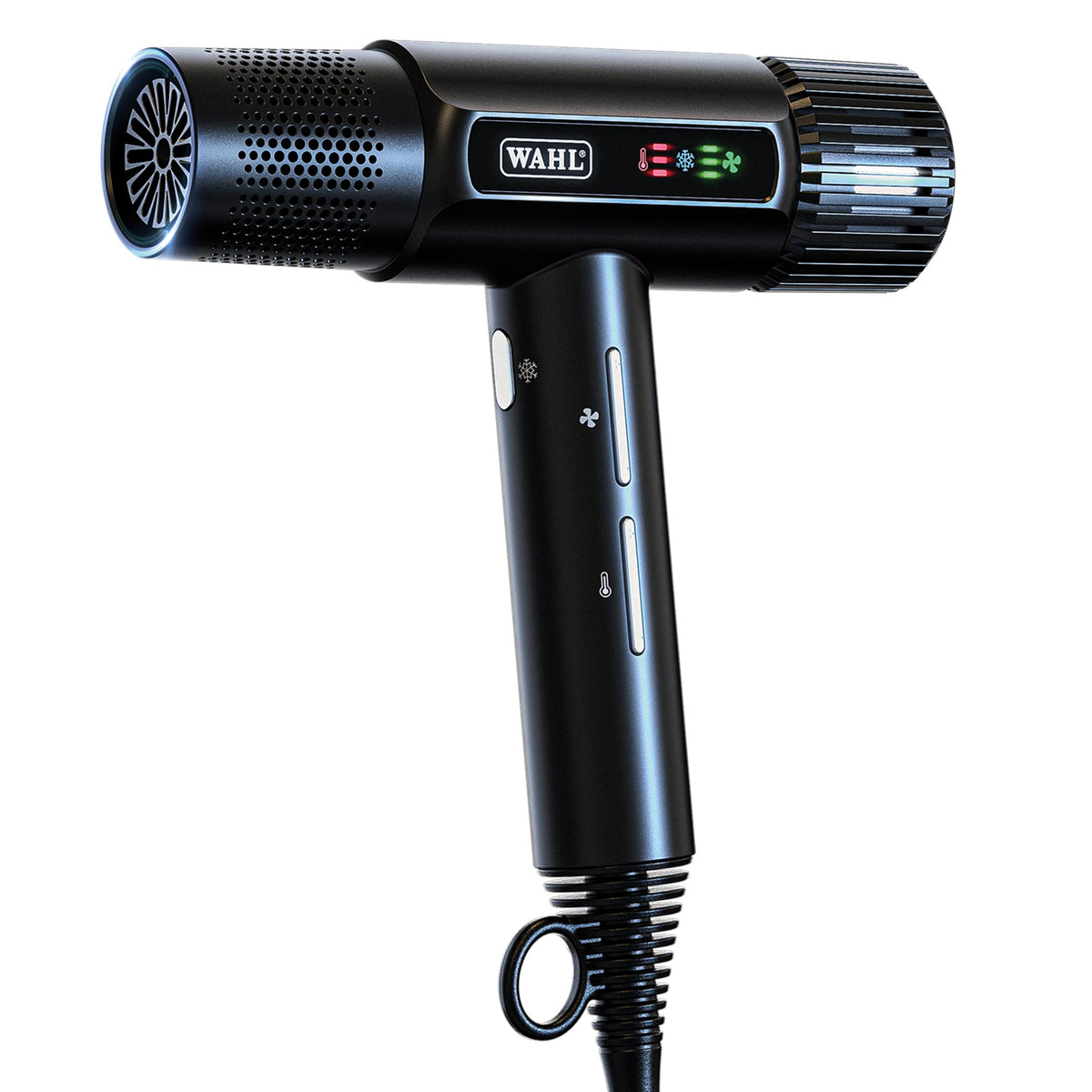 Wahl Vanquish dryer shows controlled airflow for quick, even drying.