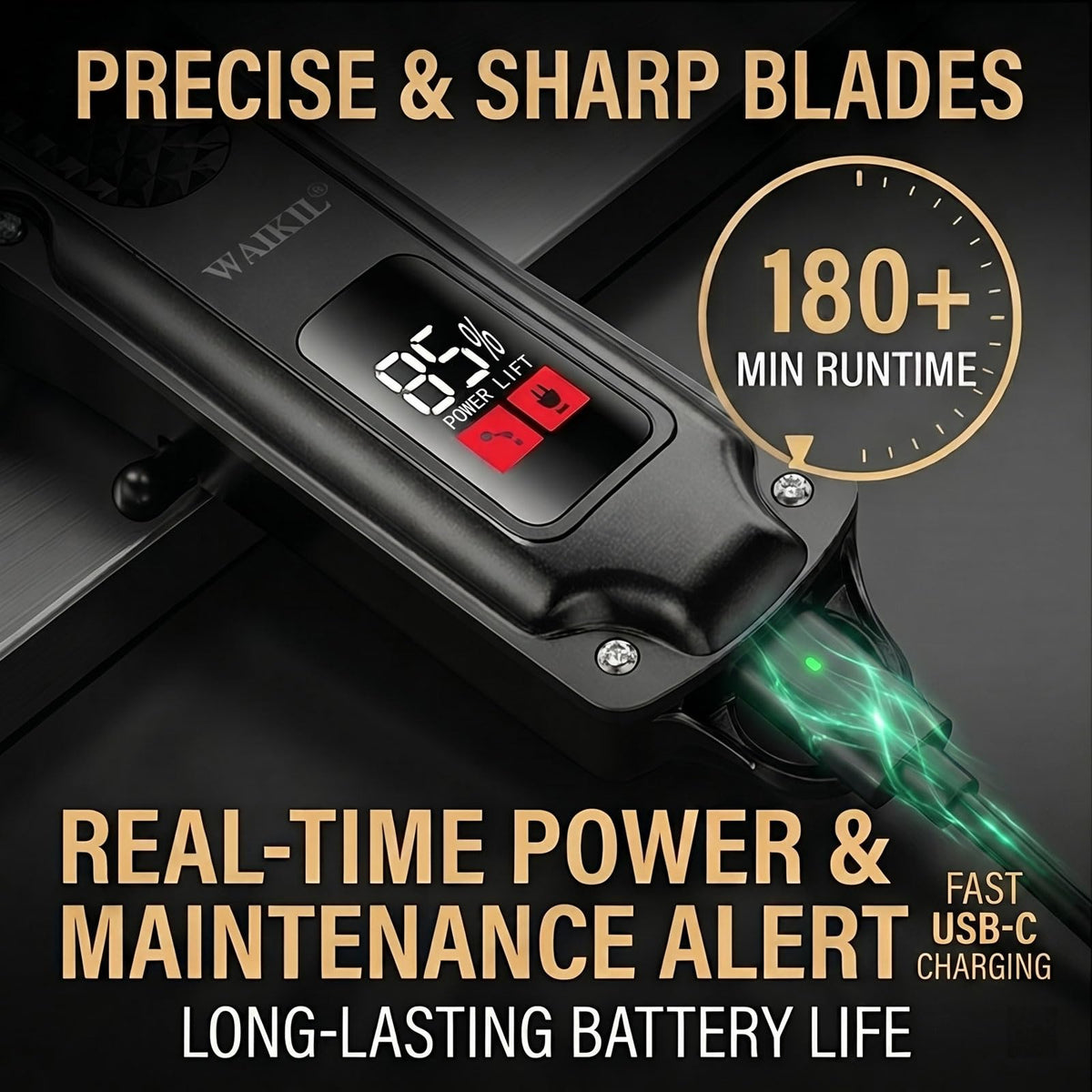 WAIKIL four-limit combs for versatile length options.