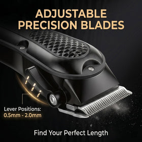 WAIKIL clippers wet-dry versatility for shower or towel-dry styling.