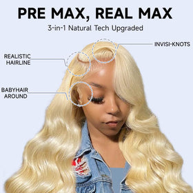 Waimro pre-plucked hairline closeup for natural-looking styling
