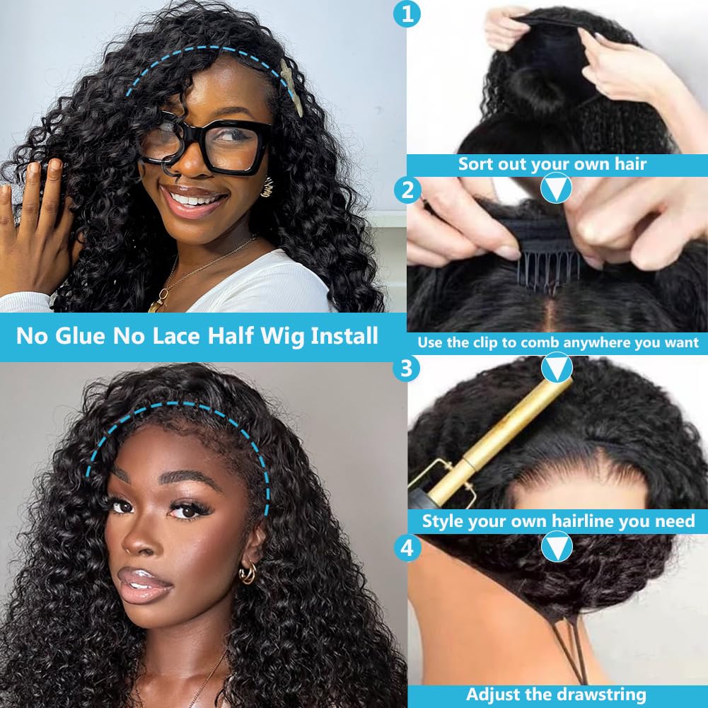 WaitLove 360-drawstring and four combs hold the wig in place.