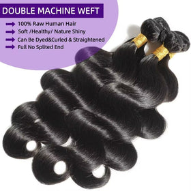 WAITWO bundles weigh 95-100g each for full-head results