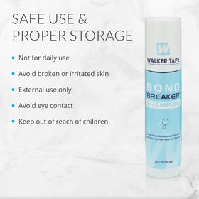 Toupee tape application prep using Walker Tape Bond Breaker Shampoo
