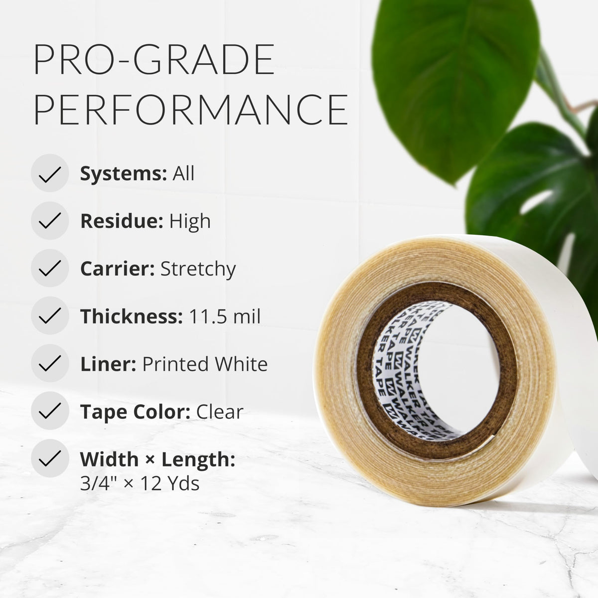 Walker Tape Ultra Hold supports hair extensions bonding with dependable grip.