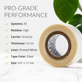 Walker Tape hypoallergenic adhesion ideal for sensitive skin wearers with strong hold.