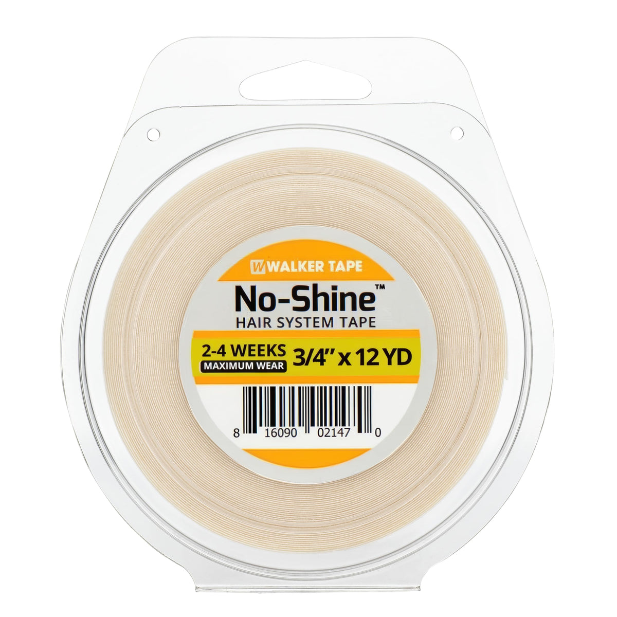 Walker Tape No-Shine roll 3/4 inch wide for discreet lace wig bonding.