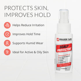 Walker Tape skin-safe barrier bottle shown for irritation-free wear under wig tape