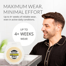 Walker Tape double-sided adhesive delivers strong, flexible hold for various hairpieces.