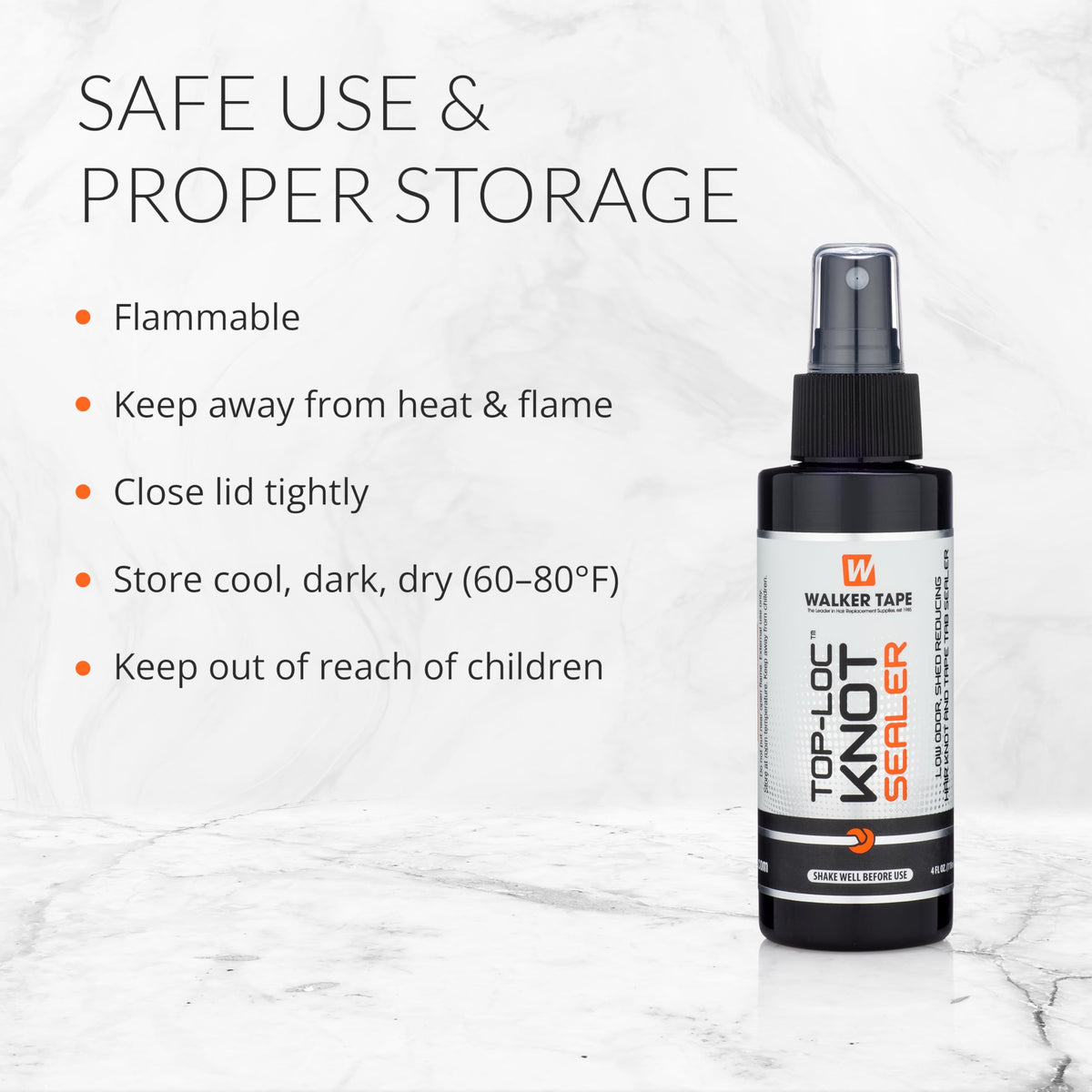 Walker Tape Top-Loc features a low-odor formula for comfortable at-home maintenance.