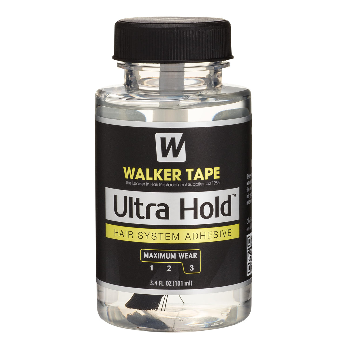 Walker Tape Ultra Hold bottle closeup showing strong bonding potential.