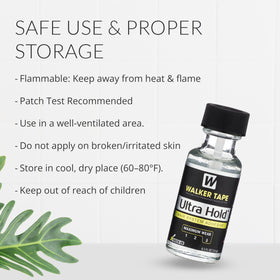 Compact travel case image of Walker Tape Ultra Hold Adhesive for on-the-go use.