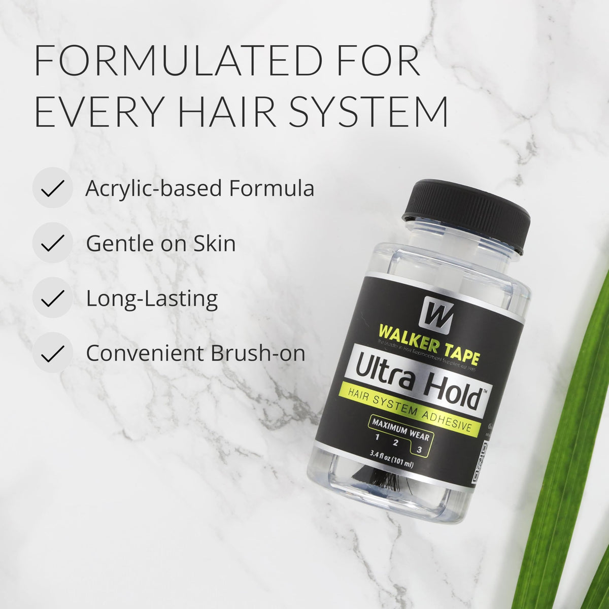 Walker Tape Ultra Hold applied to a wig system for secure lace base attachment.