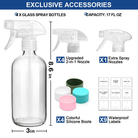 Walkinstin silicone boots on glass bottle protect edges during storage