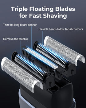 Walumen foil shaver IPX7 waterproof for wet and dry use