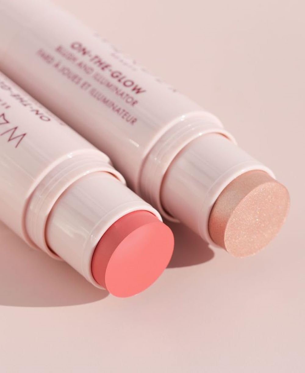 Wander Beauty On-the-Glow Nude Glow illuminator highlights facial contours softly.
