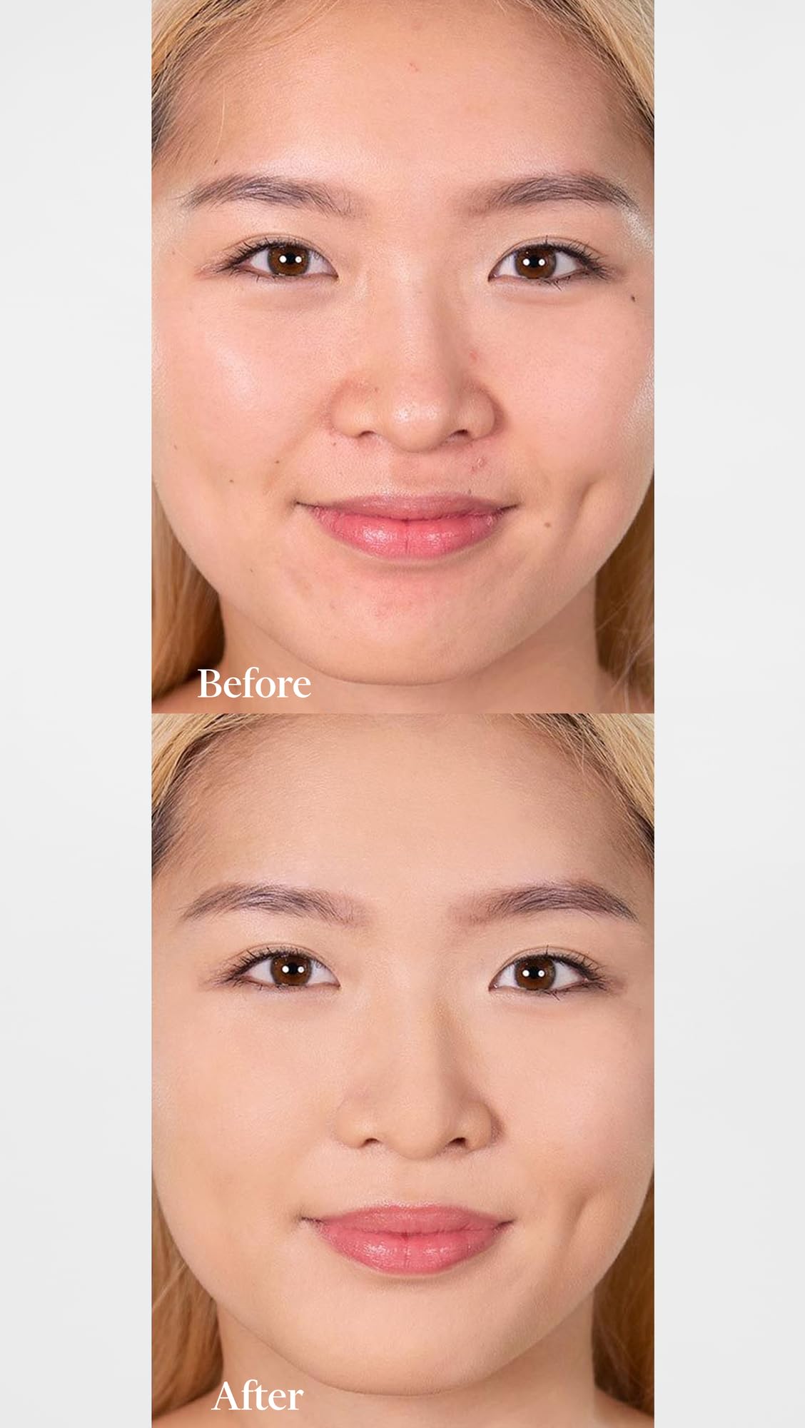 Wander Beauty Wanderlust Powder Foundation brush-application shows easy, buildable coverage.