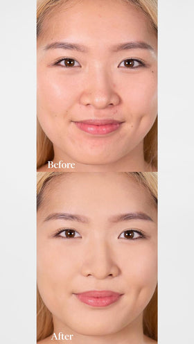 Wander Beauty Wanderlust Powder Foundation brush-application shows easy, buildable coverage.