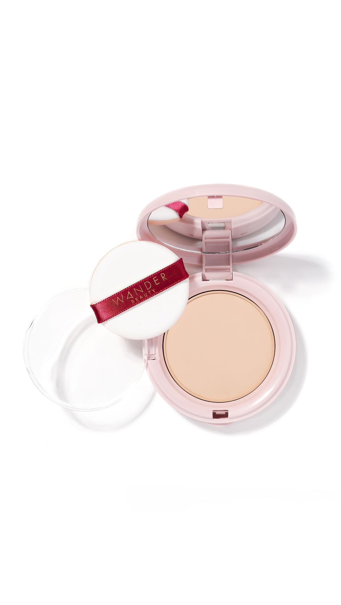 Wander Beauty Wanderlust Powder Foundation in Fair packaging for on-the-go touch-ups.