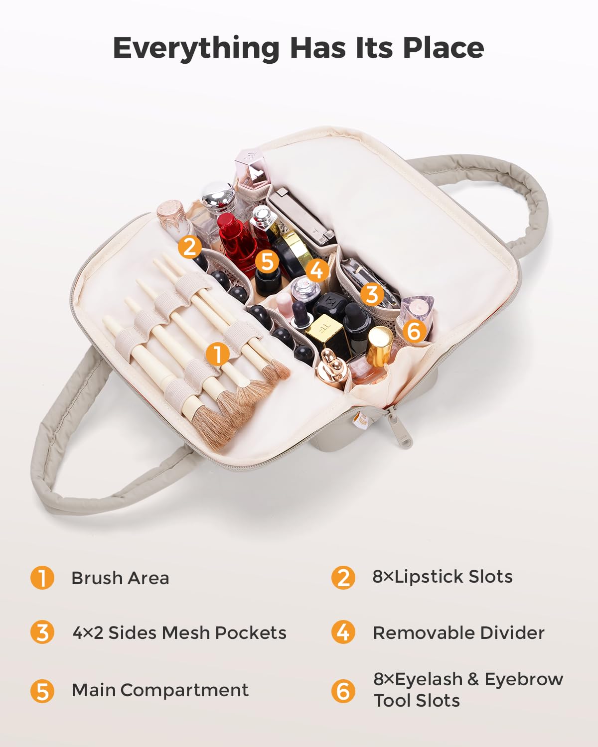 Wandering Nature EVA lining cleans easily, keeping contents fresh