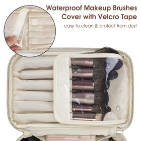 Wandering Nature makeup bag brush compartment—organized storage for brushes.