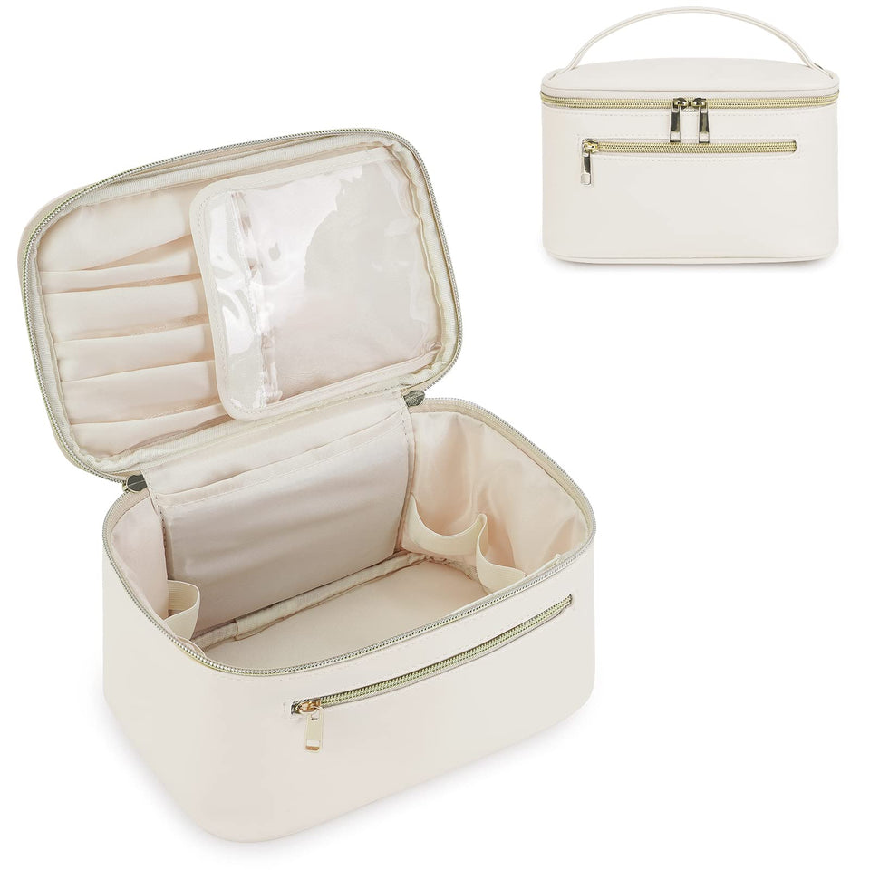 Wandering Nature makeup bag front view—compact, travel-ready design for easy packing.