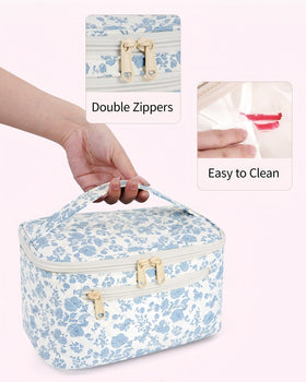 Wandering Nature quilted exterior resists wear and splash during trips.