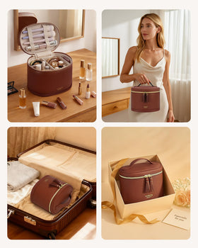 Wandering Nature top-handle case with dual zippers offers easy access