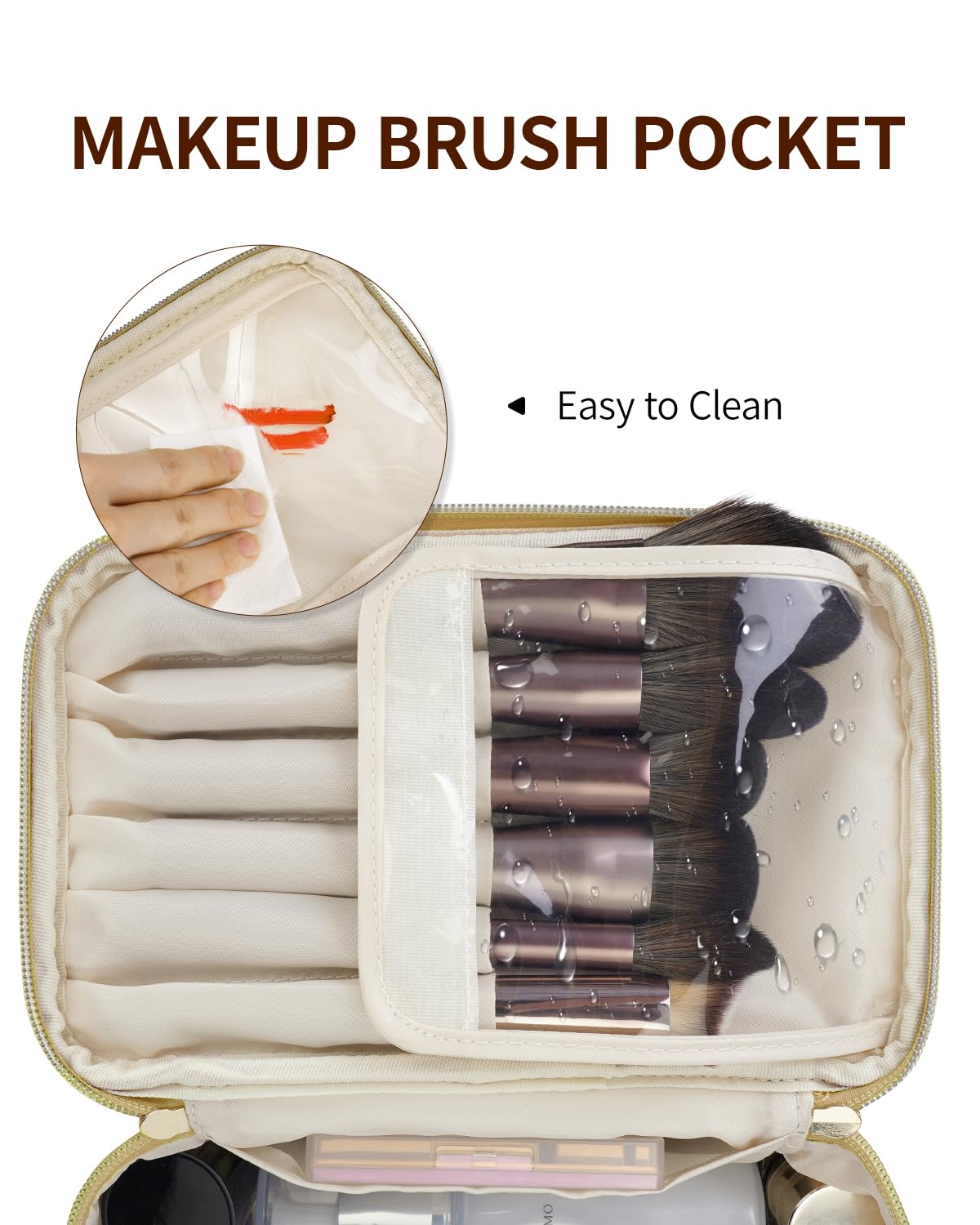 Wandering Nature vegan leather texture highlights durability and water resistance.