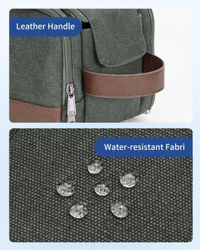 WANDF toiletry bag medium dual zippers for fast access