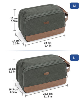 WANDF toiletry bag medium green color suits travel kits