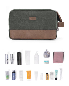 WANDF toiletry bag medium water-resistant canvas durability for travel