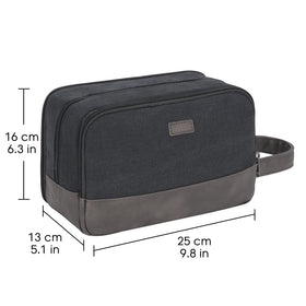 WANDF compact bag beside luggage demonstrates travel-ready organization.