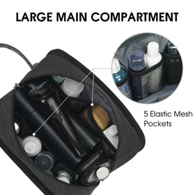 WANDF bag open main compartment for easy packing of grooming essentials.