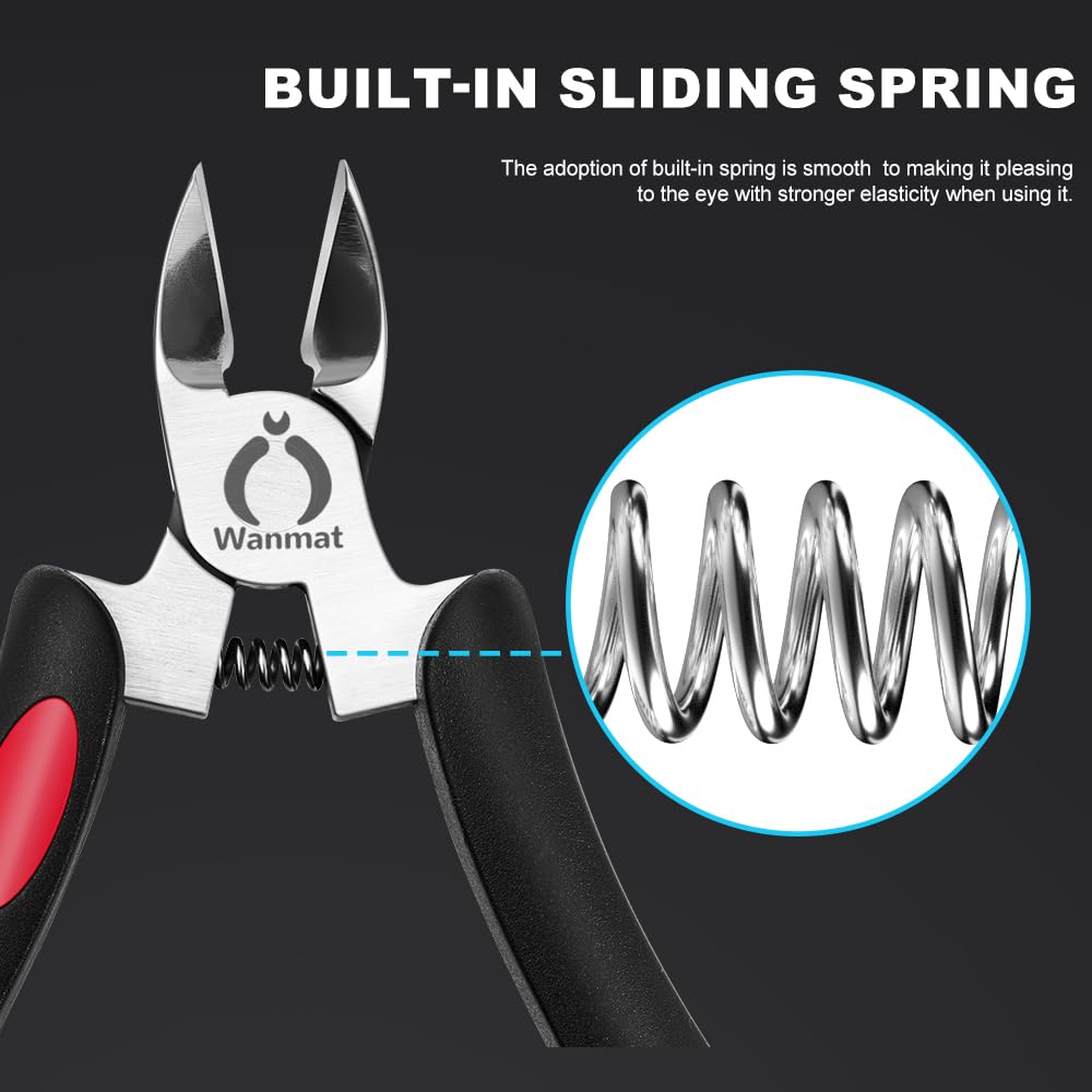 Wanmat soft-grip design provides secure control during nail care