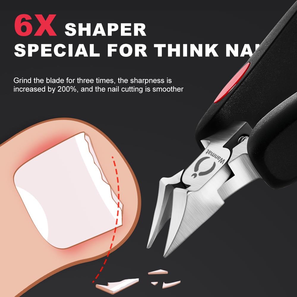 Wanmat clipper handling thick nails with a sturdy blade for clean cuts