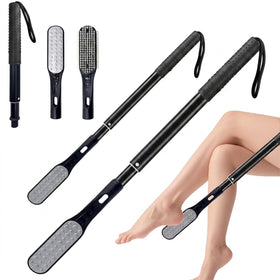 WANNUOQI toe cleaning brush with extended handle for deep toe cleaning in the shower.
