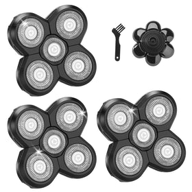 Wanocean 3-Piece Head Shaver Replacement Blades Kit offers easy swap and renewed performance.