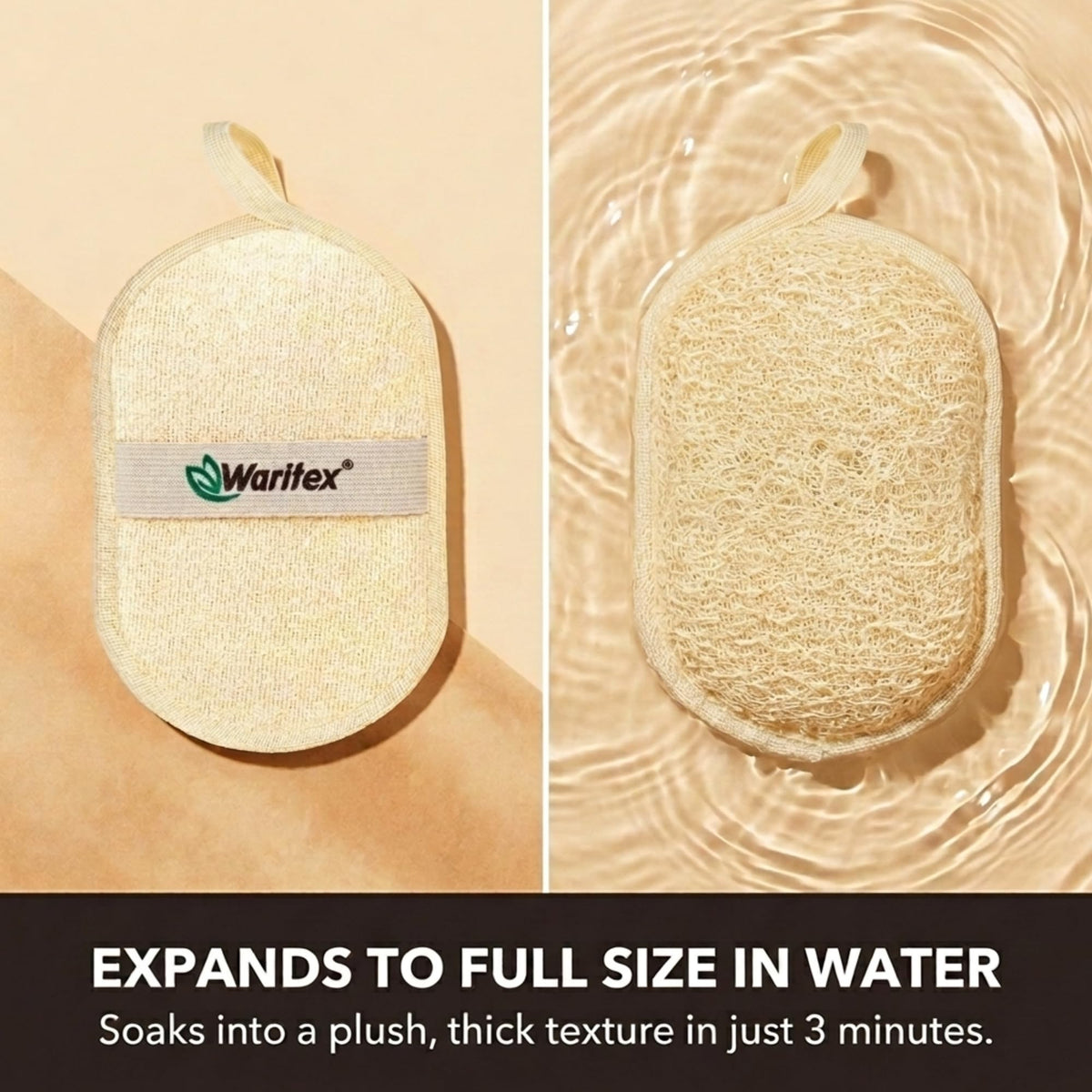 Waritex back exfoliation scene using the pad.