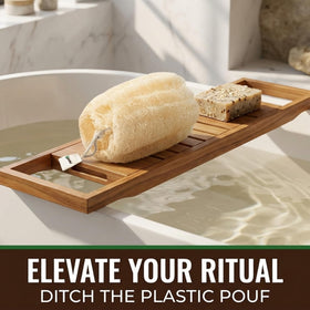 Waritex Egyptian loofah provides full-body texture and smoother skin.