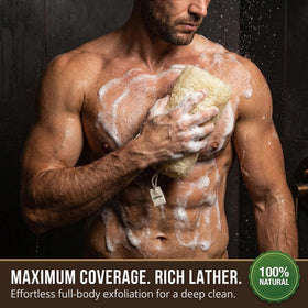 Waritex exfoliation routine with loofah for daily refresh.
