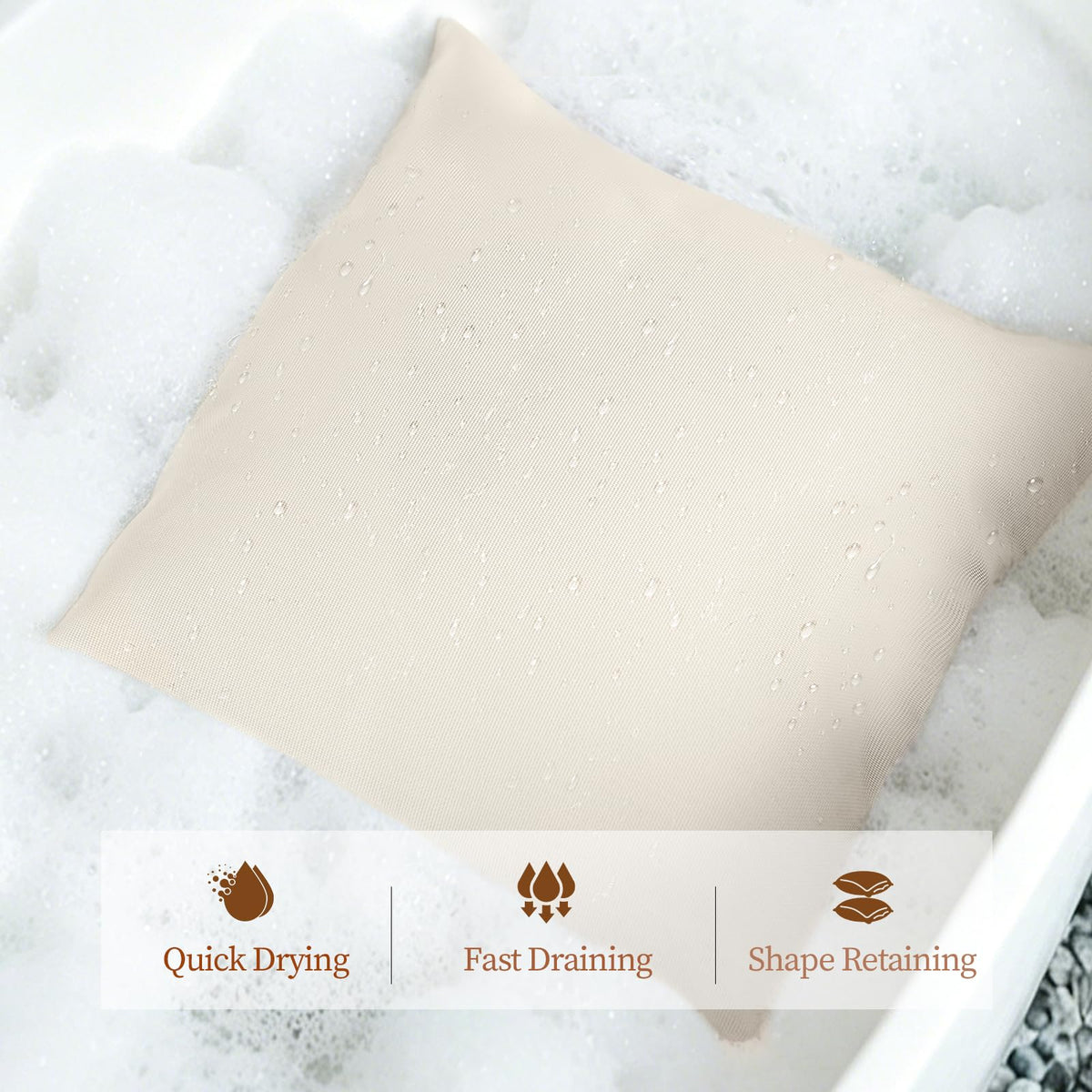 WARMOASIS 5D mesh core maintains shape with breathable airflow